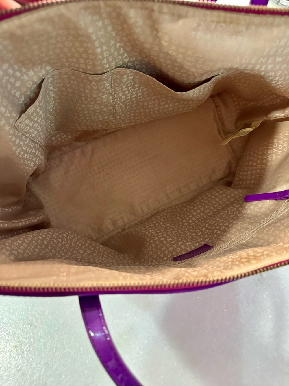 Kate Spade Purple Patent Tote - Picture 11 of 13